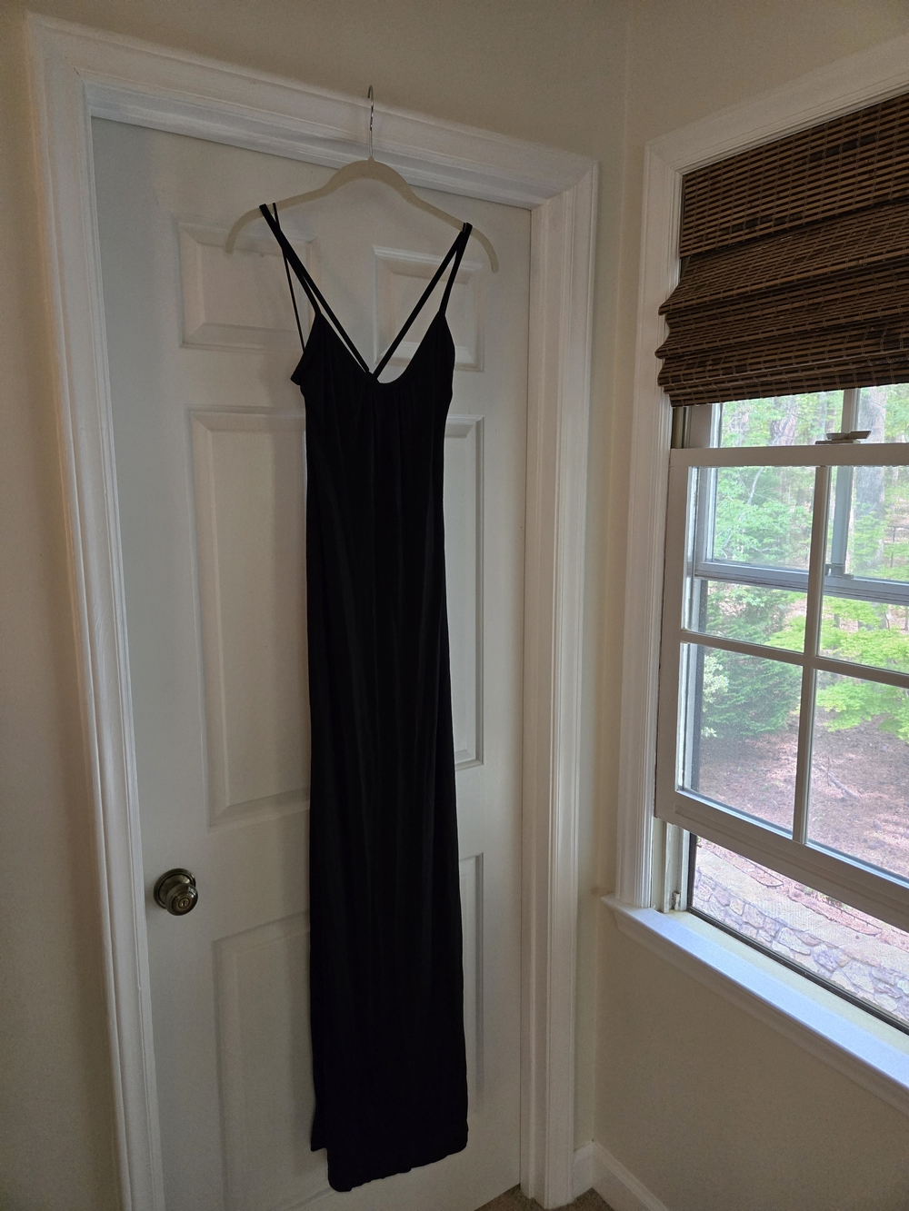 Black Maxi Dress w/ Low Back